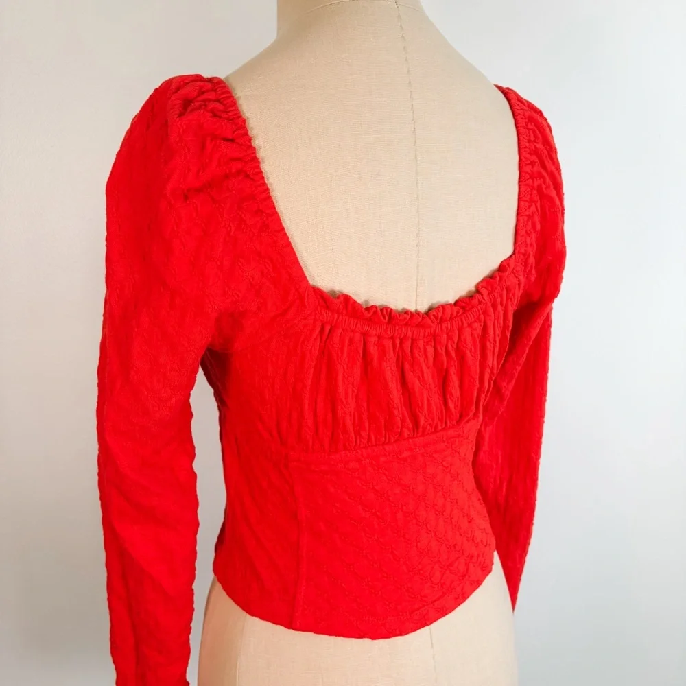 Free People Lady Bug Long Sleeve Top